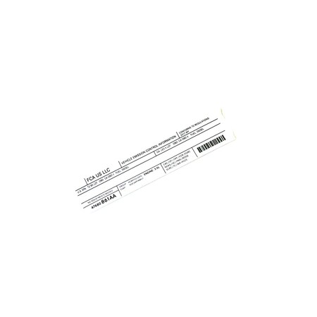 Mopar Radiator Support Tie Bar, 47480861AA 47480861AA